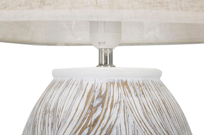 Lampada da Tavolo Atene in Resina Ovale - Design Elegante Ø38x67 cm