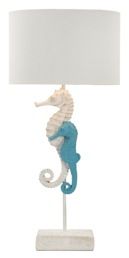 Tischleuchte mit Seepferdchen-Design Ø 30,5 cm x 66,5 cm