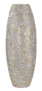 Eclips Tower Resin Pot - Modern Design 25.5x12.5x69.5 cm