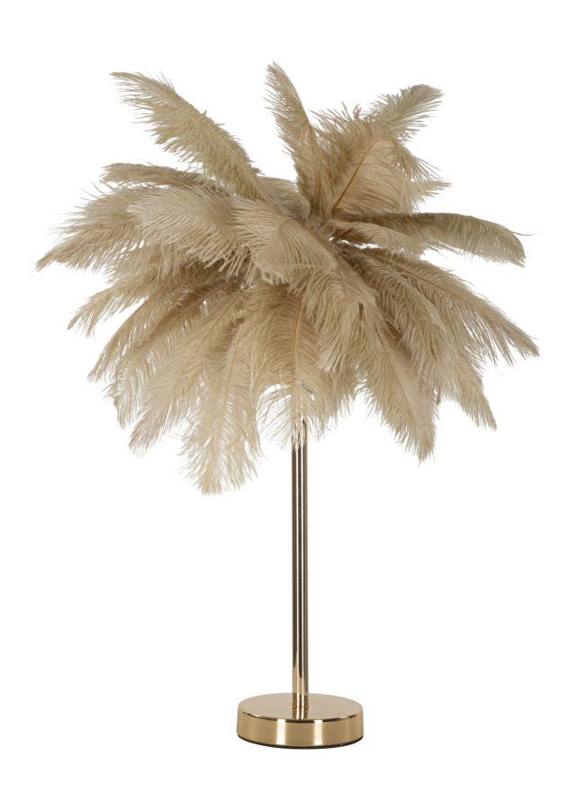 Tischleuchte Eleganza Palm Camel ø 55x60 cm
