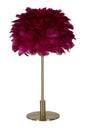 Elegant Burgundy Feather Table Lamp Ø 30x50 cm