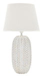 Elegant Leaf Resin Table Lamp ø 35x65 cm