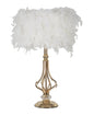 Tischleuchte Tarty Weiß Elegant Ø 25 cm x 54 cm