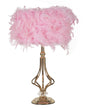 Tarty Pink Geometric Design Table Lamp Ø 25x54 cm