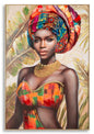 Painted canvas with Deva frame - Dimensions 82x4.5x122 cm
