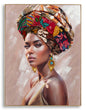 Canvas painting with 'Alexandra' frame - 92x4.5x122 cm