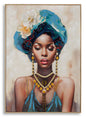 Canvas painting with Ayda frame - cm 72x4.5x102