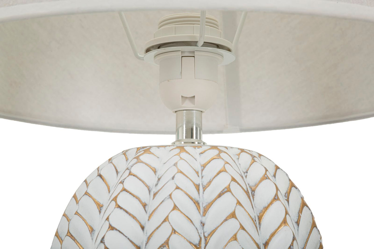 Lampada da Tavolo Elegante in Resina Leaf ø 35x65 cm