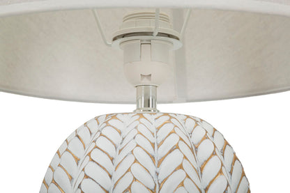 Lampada da Tavolo Elegante in Resina Leaf ø 35x65 cm