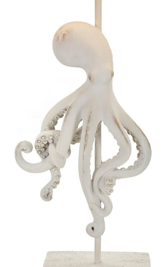 Lampada da Tavolo Octopus Bianca Design Moderno cm ø 30,5x64,5