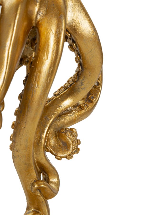 Tischleuchte Octopus, goldfarben, Ø 30,5x64,5 cm