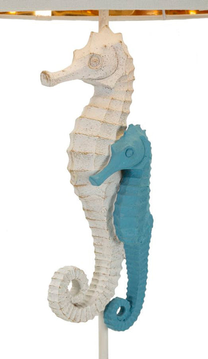 Tischleuchte mit Seepferdchen-Design Ø 30,5 cm x 66,5 cm