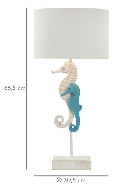 Tischleuchte mit Seepferdchen-Design Ø 30,5 cm x 66,5 cm