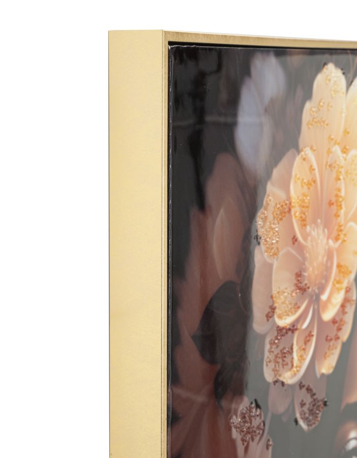 Dipinto su Tela con Cornice Elegante - cm 72x4,5x102