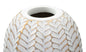 Elegant Leaf Resin Vase cm ø 20x67