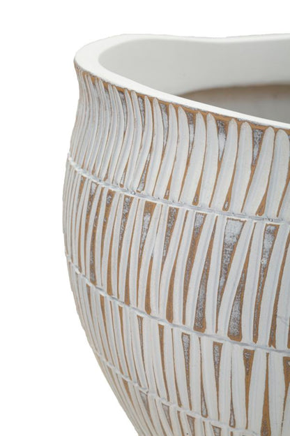 Cachepot Stiky in Resina Ø 30,5 cm - Eleganza Moderna per Ogni Ambiente
