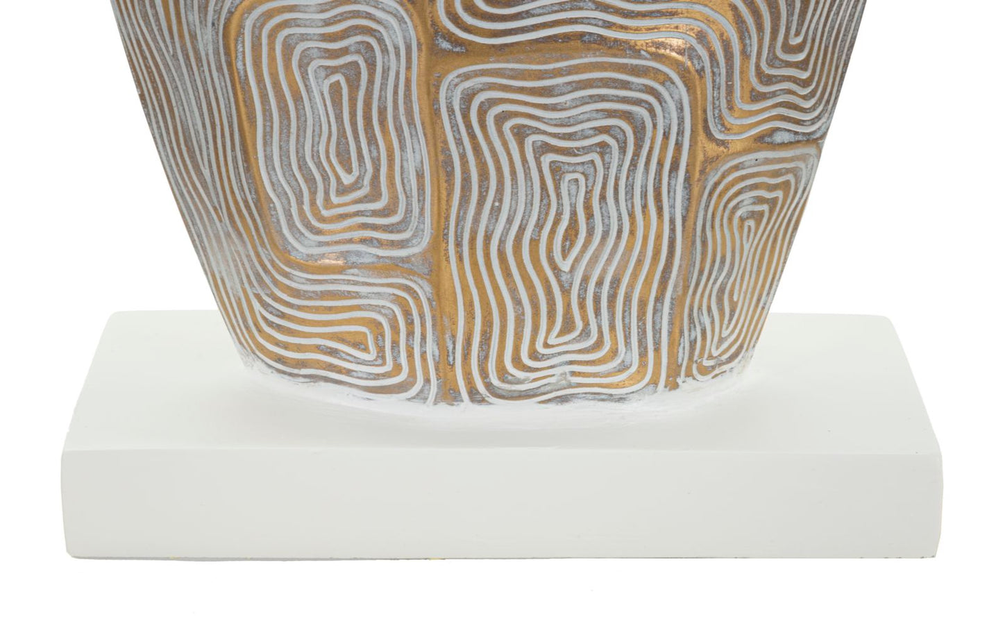 Tischleuchte Eclips Tower aus Kunstharz, elegantes Design 38x90 cm