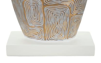Tischleuchte Eclips Tower aus Kunstharz, elegantes Design 38x90 cm
