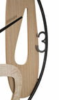 Elegant Metal and Wood Wall Clock Ø 60 cm