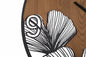 Elegant wooden and metal wall clock ø 60x2 cm