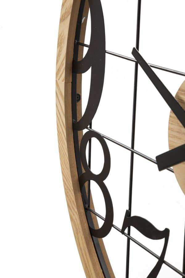 Elegante runde Wanduhr, Ø 60x2,5 cm
