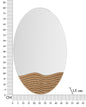Elegant Lines wall mirror 50x1.5x80 cm
