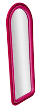 Elegant Fuchsia Velvet Wall Mirror 60x4x160 cm