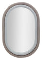 Antony Elegant Design Grey Velvet Wall Mirror 60x4x90 cm