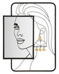 Eleonor Wall Mirror - Elegance and Style in Black Metal 64.8x3.8x85 cm