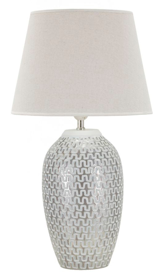 Tischlampe Wave aus Harz Ø 35 cm – Höhe 65 cm