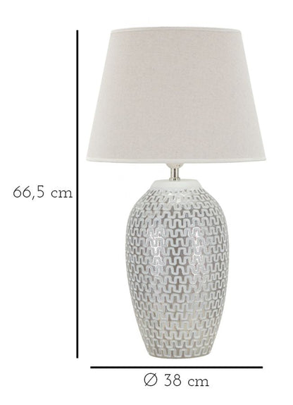 Tischlampe Wave aus Harz Ø 35 cm – Höhe 65 cm