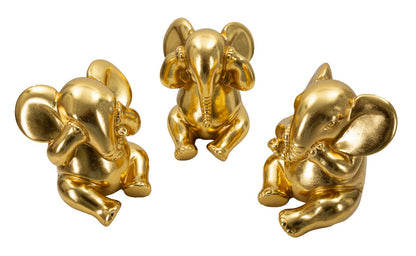 Set mit niedlichen Elefanten „Nichts sehen, nichts hören, nichts sagen“ – 3 Stück 15,5x20,5 cm