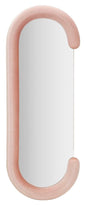 Chantal pink velvet wall mirror 60x7x160 cm