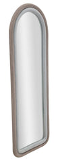 Elegant Cloe grey velvet wall mirror 60x4x160 cm
