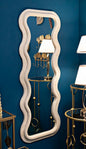 Emily Cream Velvet Wall Mirror 60x6x160 cm