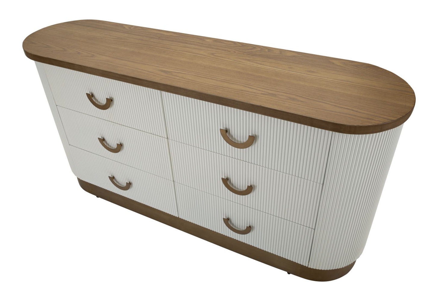 Moderne Kommode Tolosa 152x40x77 cm mit 6 eleganten Schubladen