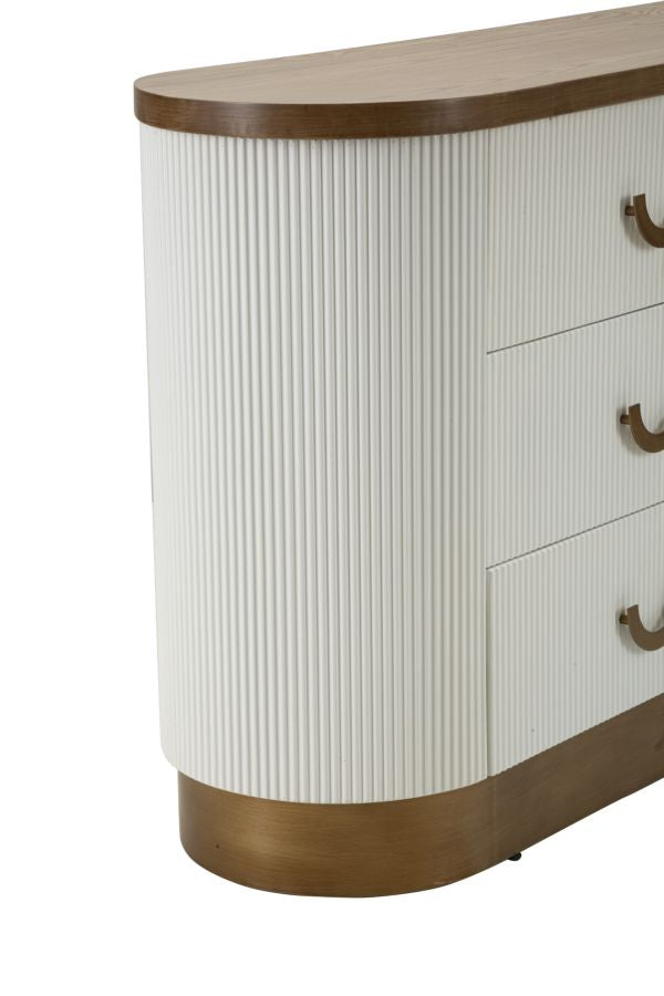Moderne Kommode Tolosa 152x40x77 cm mit 6 eleganten Schubladen