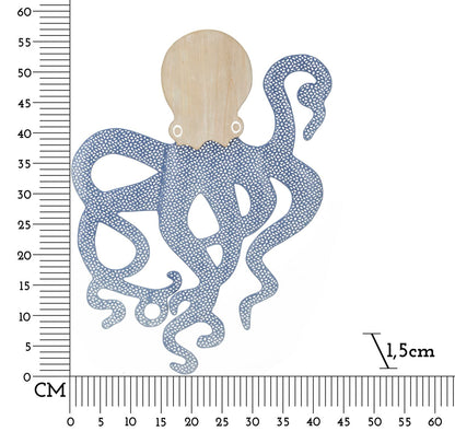 3D-Wandbild Oktopus 41x1.5x57 cm