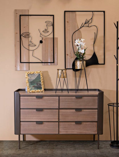 Kommode Toronto Elegant 120x39x79 cm