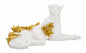 Elegant White and Gold Leopard 53x21.5x24 cm
