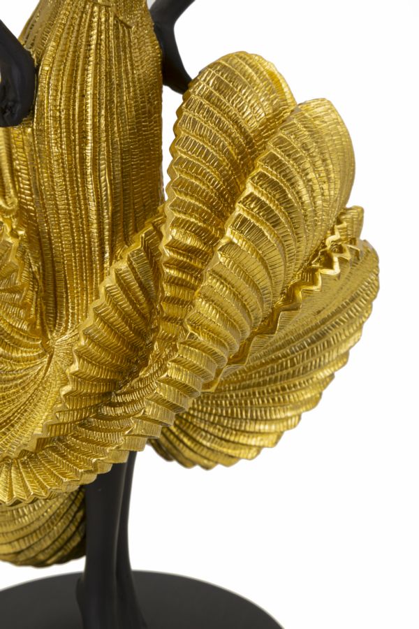 Statuetta Ballerina Elegante in Oro 16,5x15x36 cm