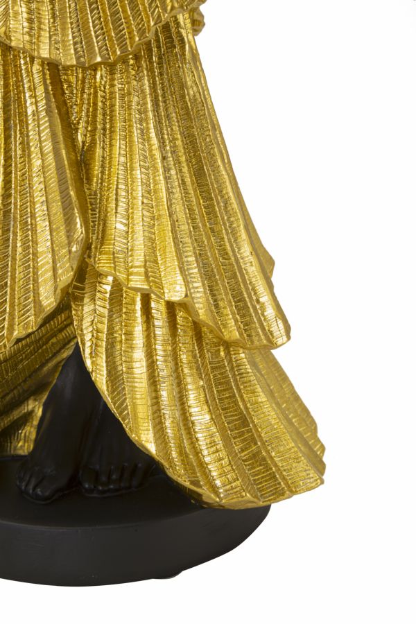 Statuetta Elegante Donnina in Oro 14,5x10x33 cm