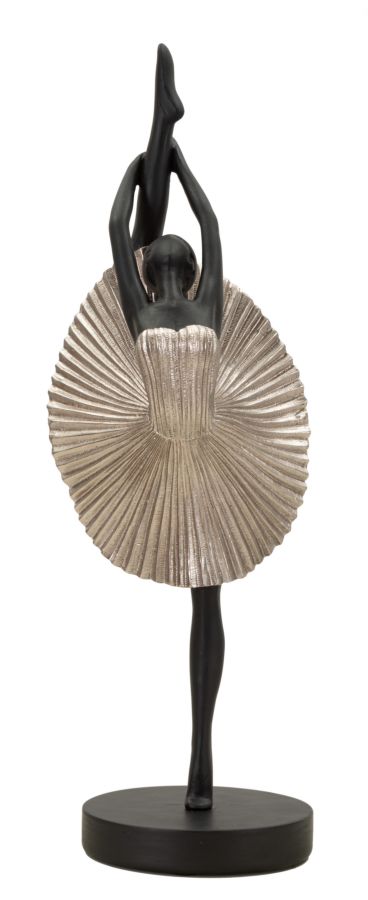Elegante Damenstatuette aus Silber 14x14x42,5 cm