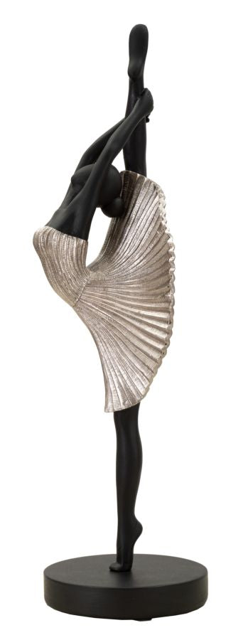 Elegante Damenstatuette aus Silber 14x14x42,5 cm