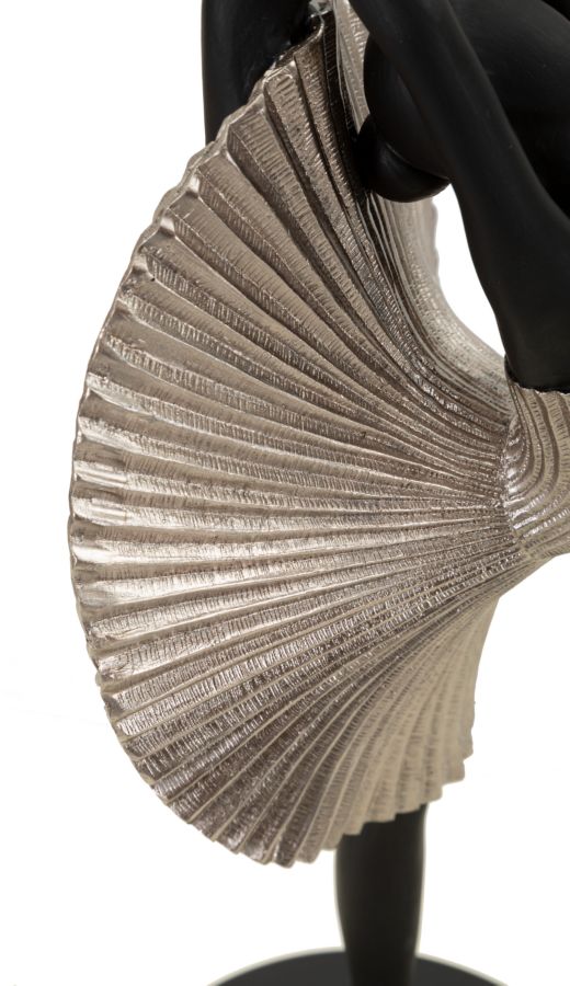 Elegante Damenstatuette aus Silber 14x14x42,5 cm