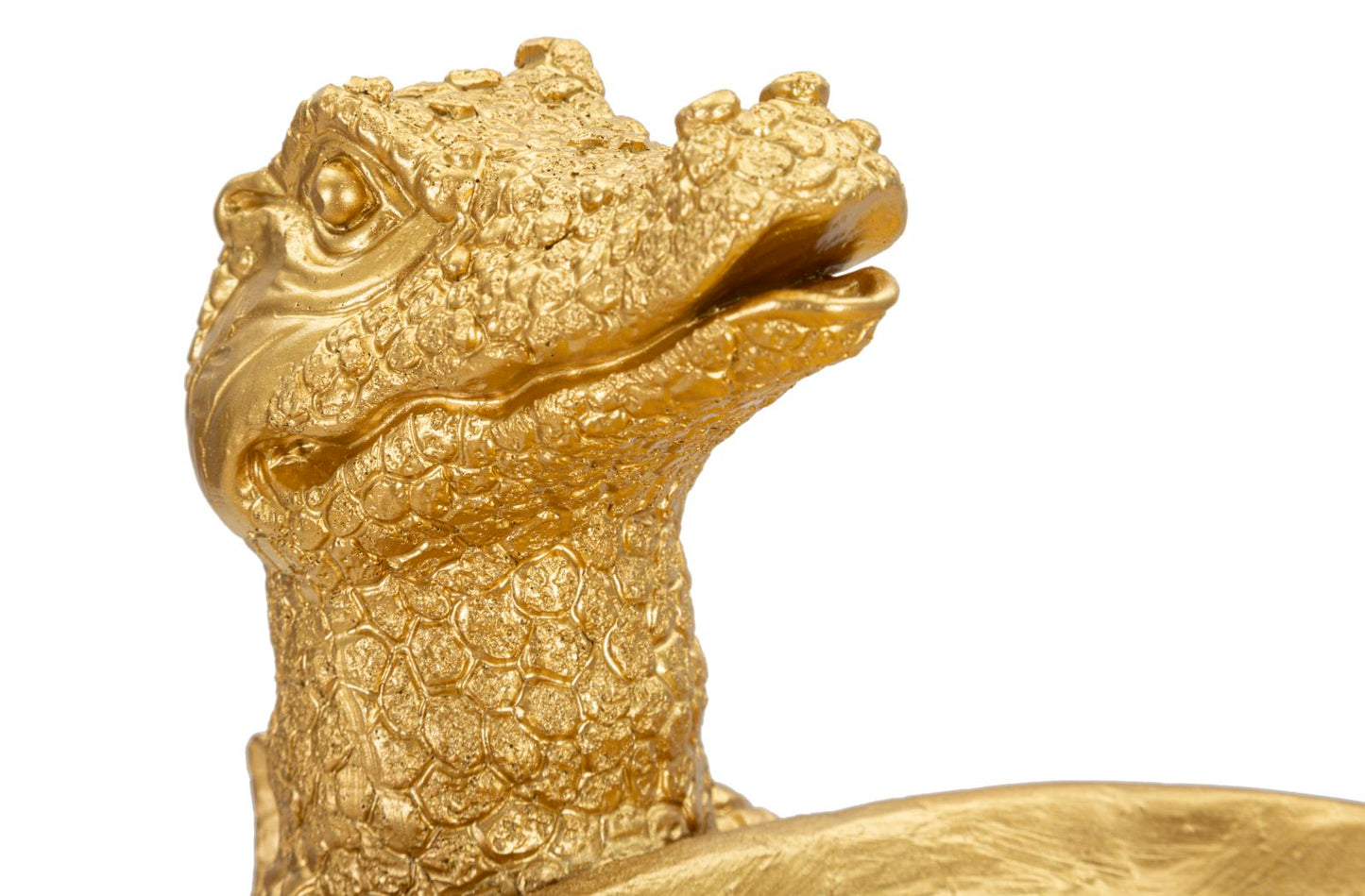 Ablageschale Krokodil Goldfarben 23x15,25x26,60 cm