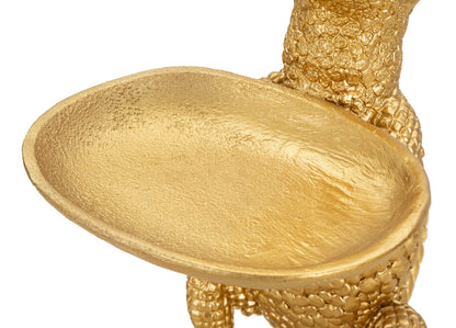 Ablageschale Krokodil Goldfarben 23x15,25x26,60 cm