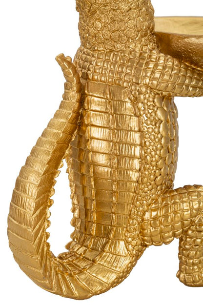 Ablageschale Krokodil Goldfarben 23x15,25x26,60 cm