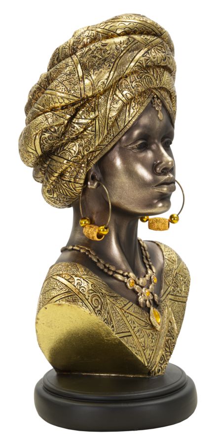 Scultura Africana Elegante 21x16x38 cm