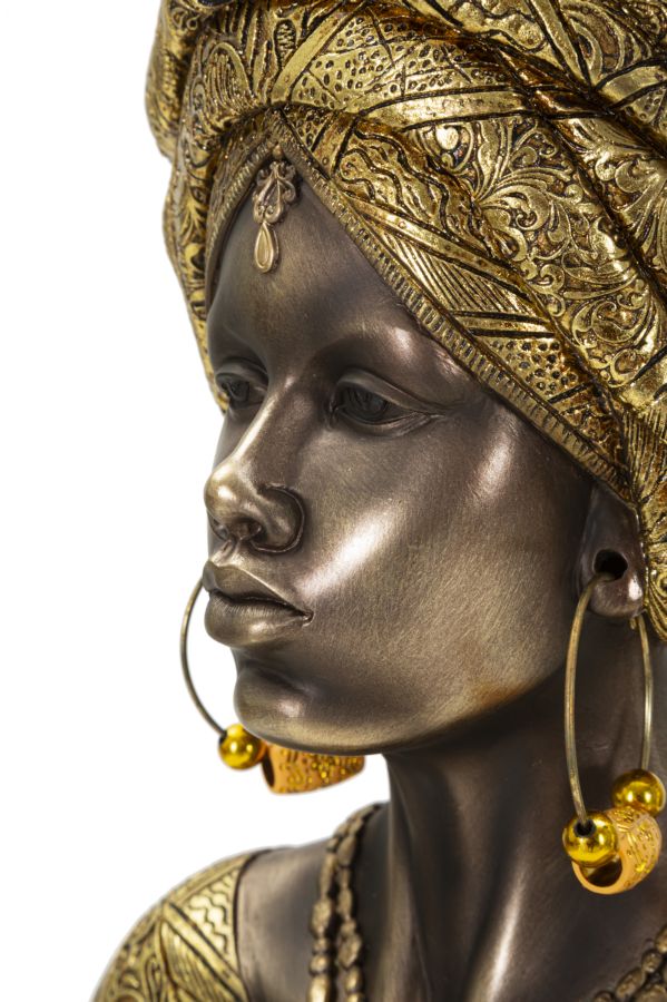 Scultura Africana Elegante 21x16x38 cm